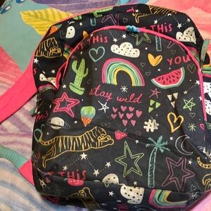 Stay Wild Kids Backpack with Fun Patterns